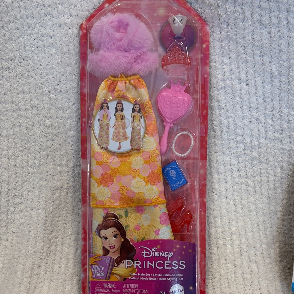 Disney Princess Belle Dress-Up Set - Pink and Yellow